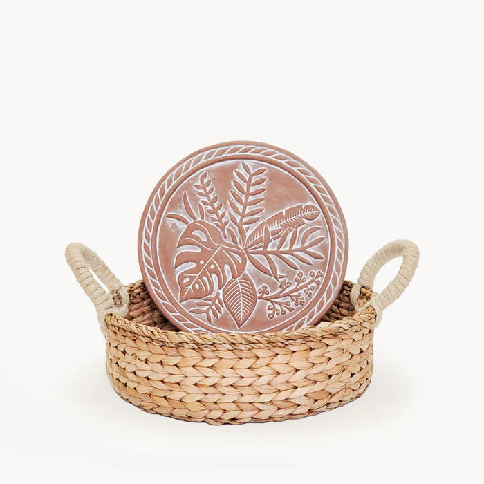 Bread Warmer & Basket Round Gift Set