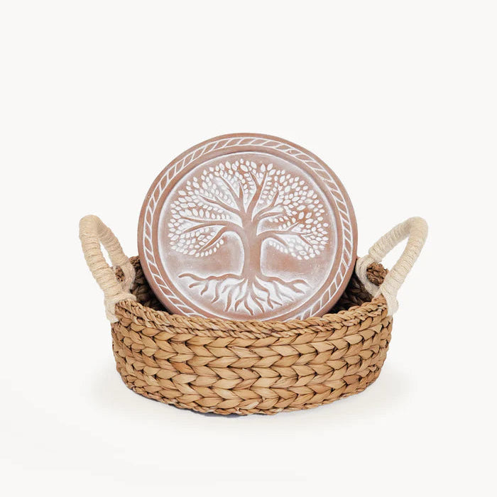 Bread Warmer & Basket Round Gift Set