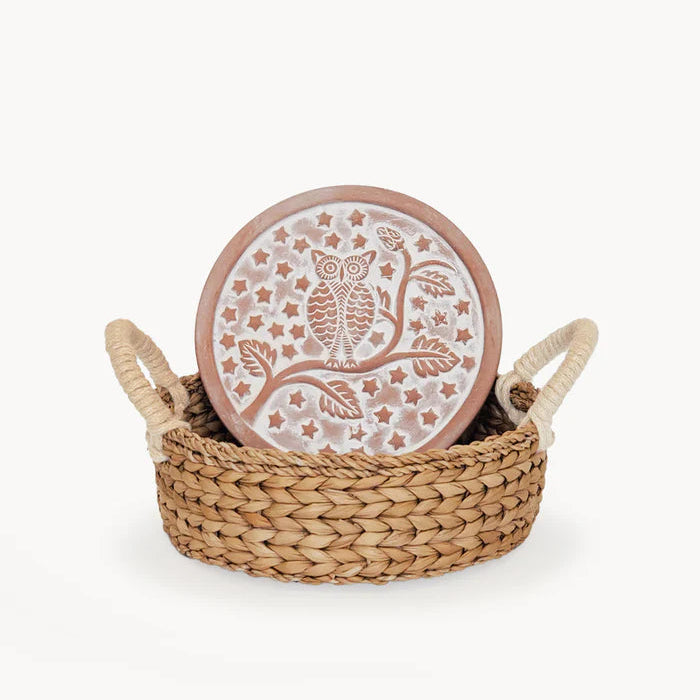 Bread Warmer & Basket Round Gift Set