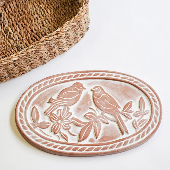 Bread Warmer & Basket Oval Gift Set
