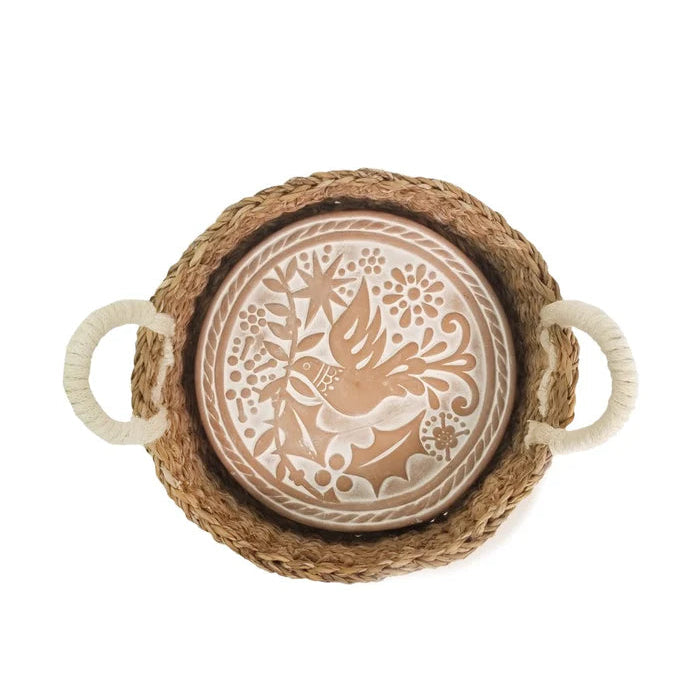 Bread Warmer & Basket Round Gift Set