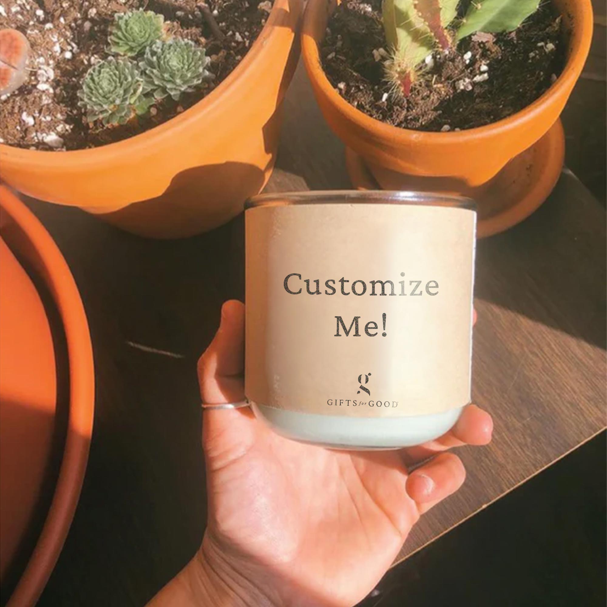 Custom Candle (10 oz) Eco Coconut Soy