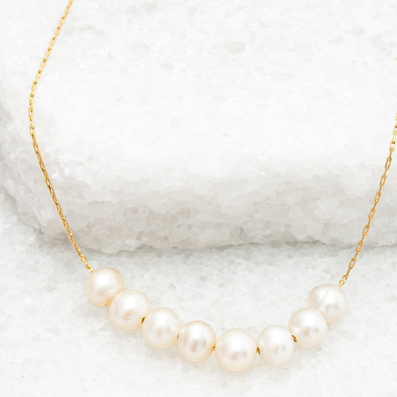 Harmony Pearl Cluster Necklace