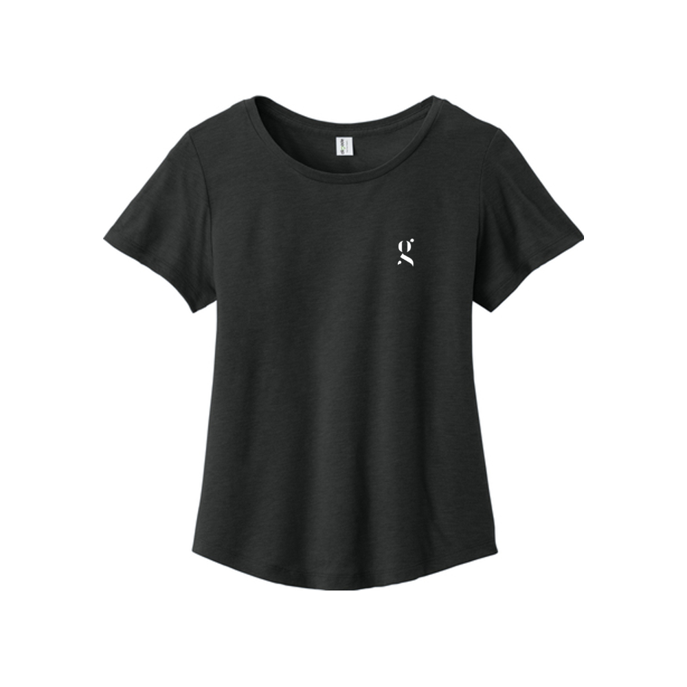 Allmade Women's Relaxed Tri-Blend Scoop Neck Tee