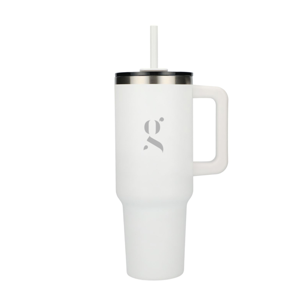 Pinnacle 40 oz Vacuum Insulated Eco-Friendly Travel Tumbler With Straw