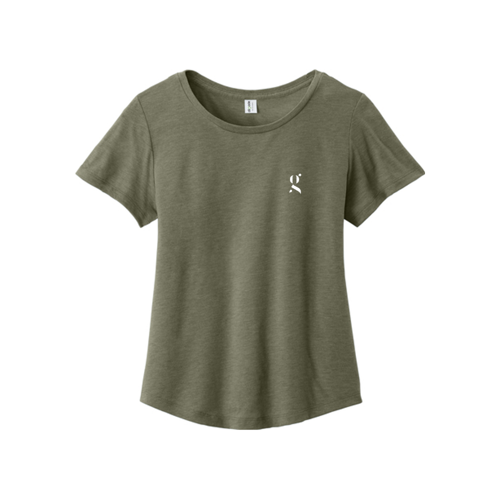 Allmade Women's Relaxed Tri-Blend Scoop Neck Tee