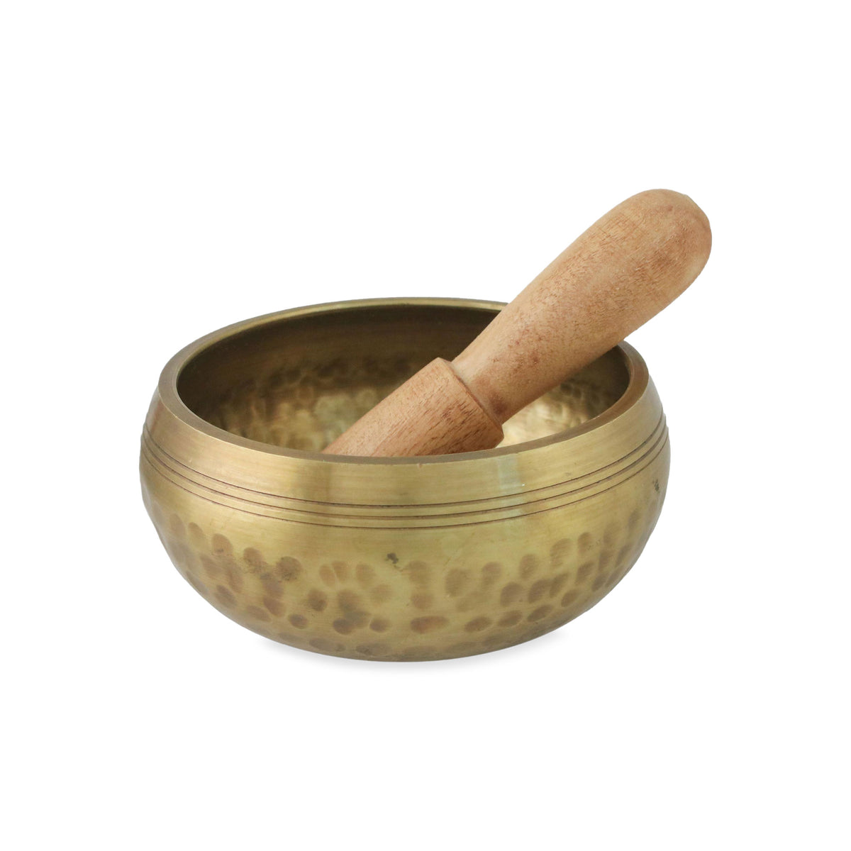Brass Singing Bowl with Striker - Singing Healer
