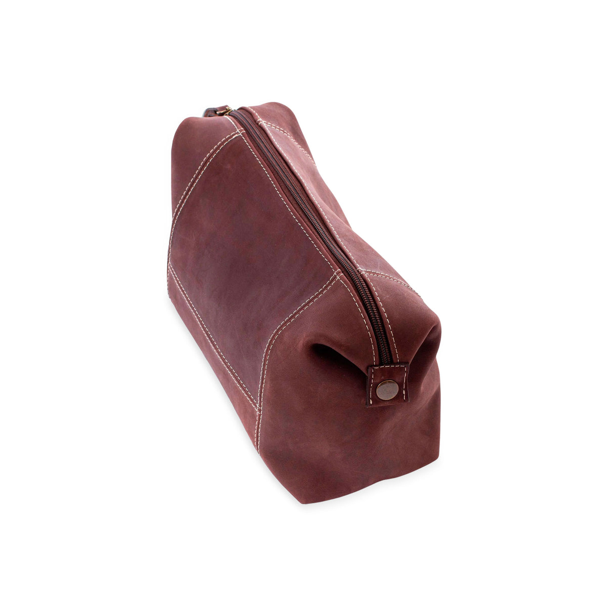 Brooklyn Bound in Brown - a Brown Leather Unisex Toiletry Travel Bag