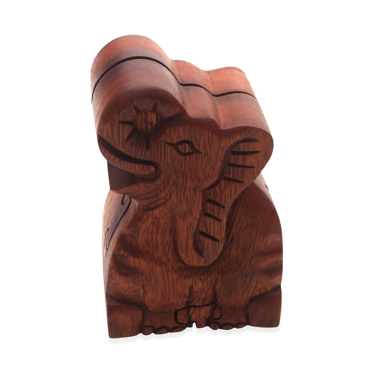 Elephant Secret - an Elephant Theme Wood Puzzle Box