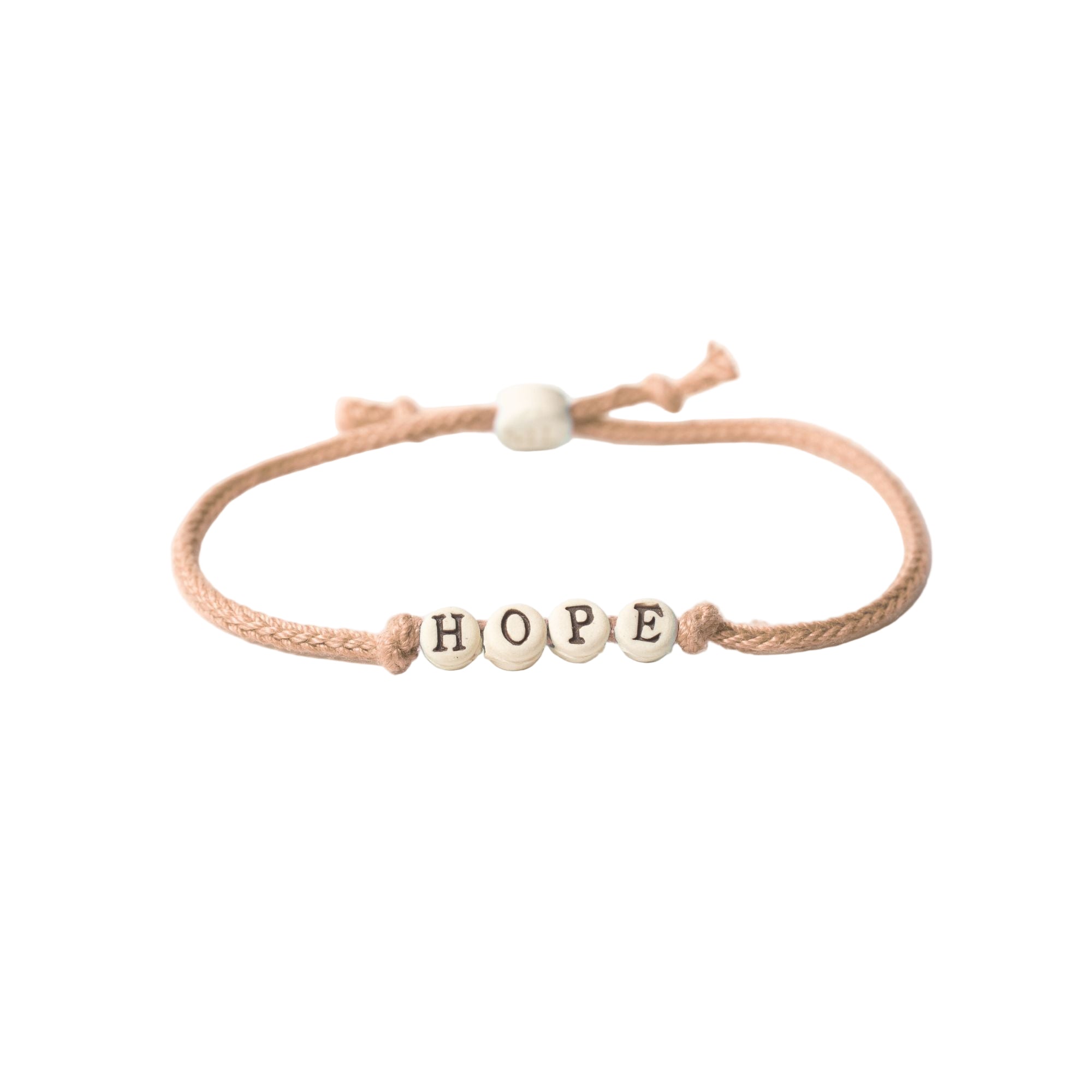 Hope Friendship Bracelet on Hand-woven Cord