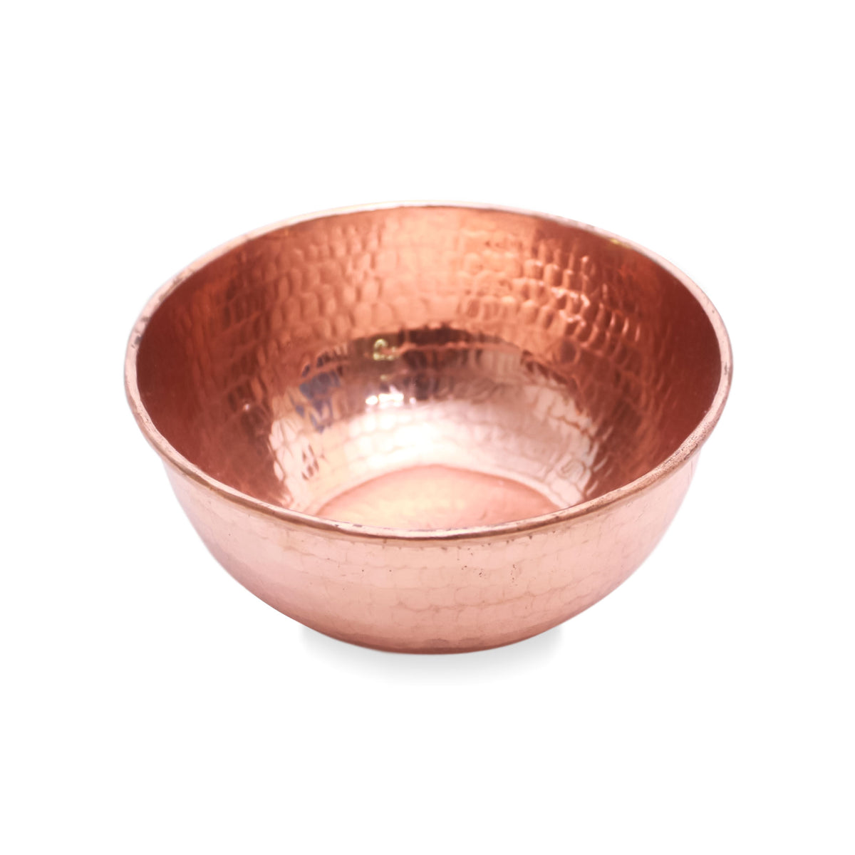 Gleaming Meal - Hammered Copper Bowl Handcrafted in Bali
