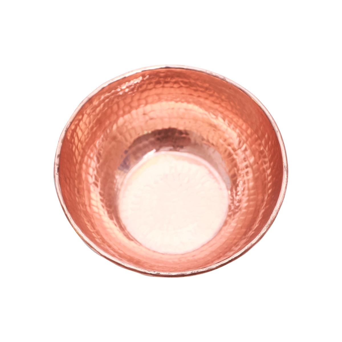 Gleaming Meal - Hammered Copper Bowl Handcrafted in Bali