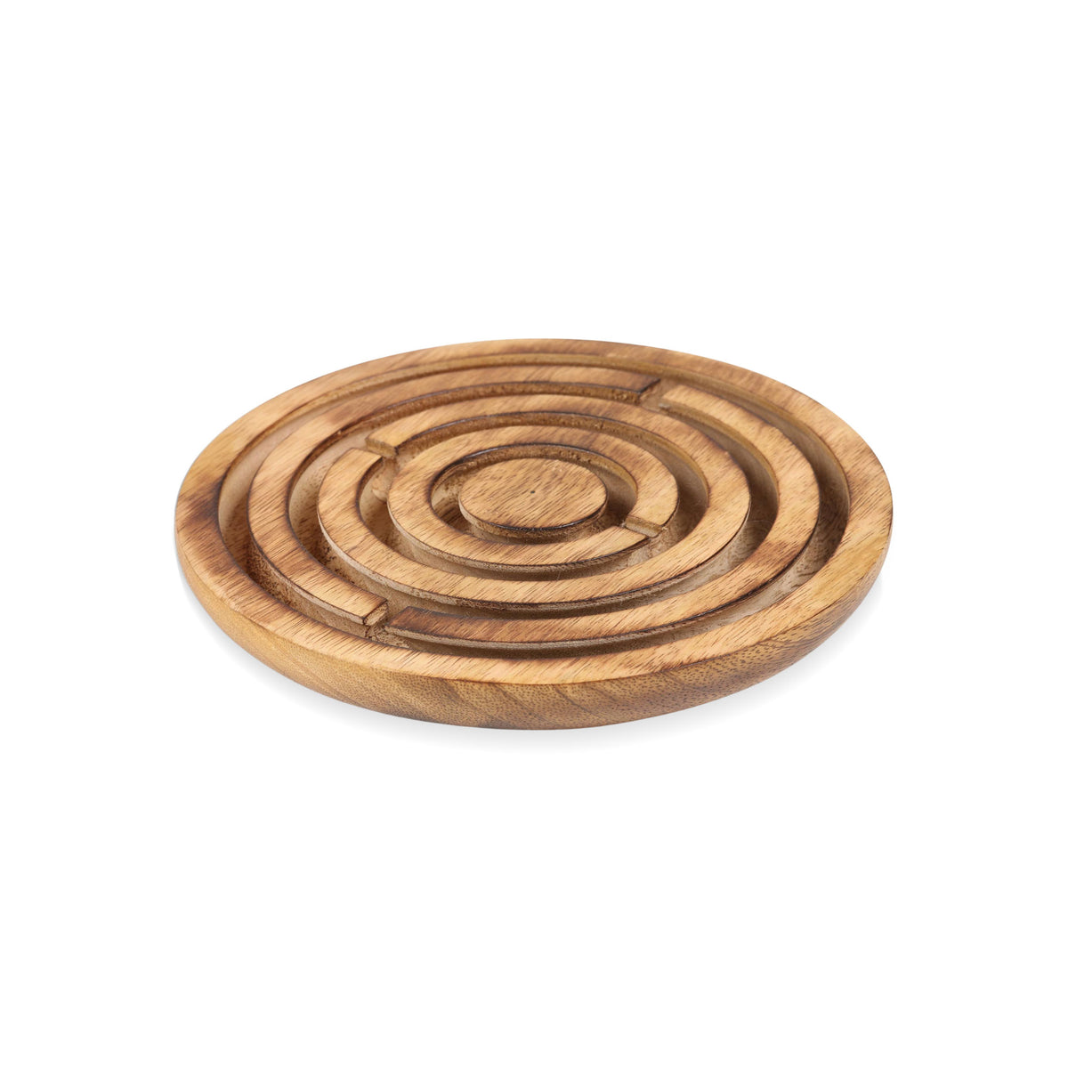 Maze Fantasy - a Hand Made Mango Wood Labyrinth Board Game