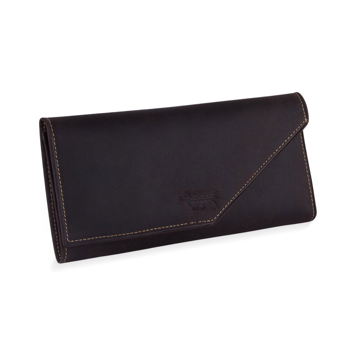 Chocolate Style - a Handcrafted Leather Wallet in Solid Chocolate from Peru
