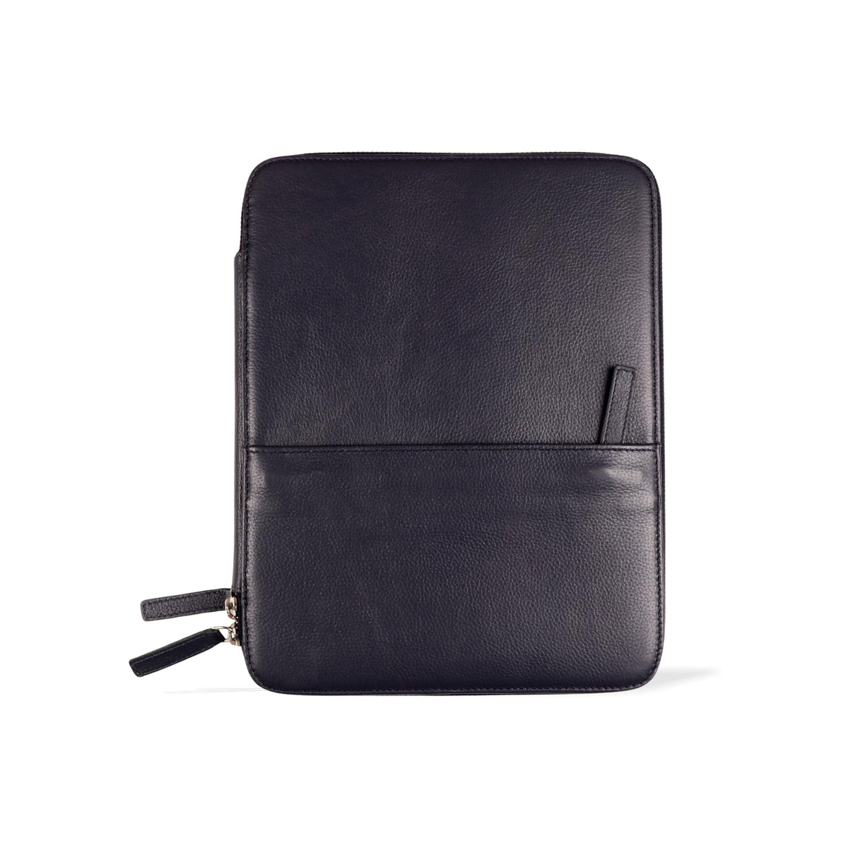 Handcrafted Navy Blue Leather Traveling Office Case