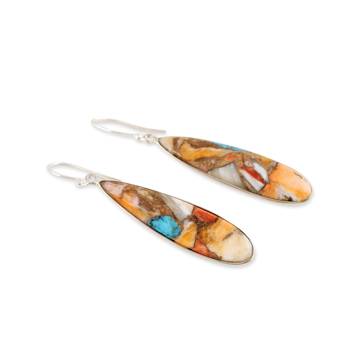 Colorful Handcrafted Dangle Earrings - Sterling Silver