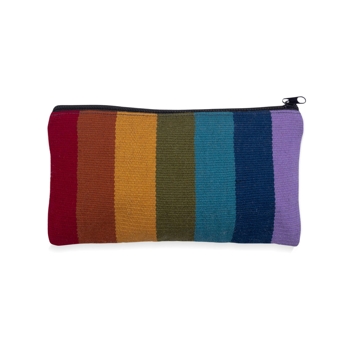 Peruvian Rainbow - Handloomed Multicolored Wool Clutch