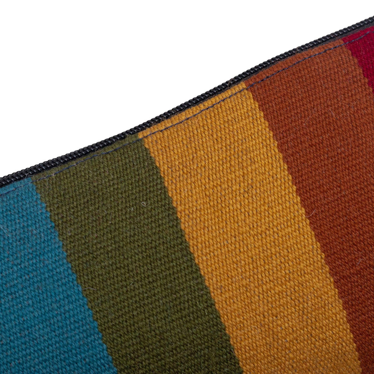 Peruvian Rainbow - Handloomed Multicolored Wool Clutch