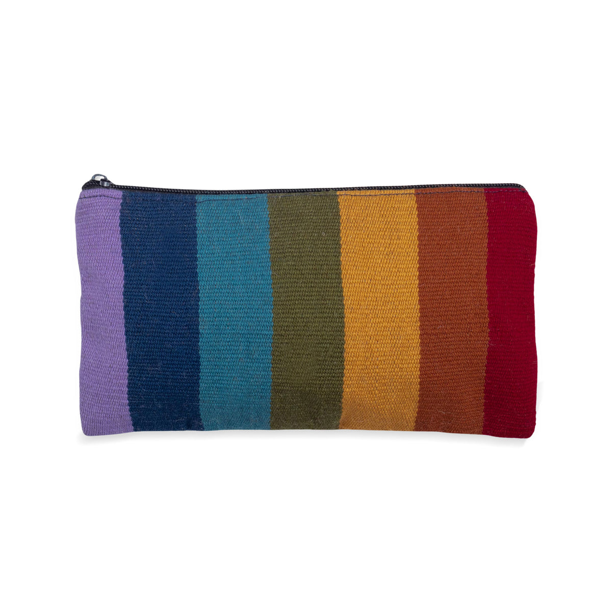 Peruvian Rainbow - Handloomed Multicolored Wool Clutch