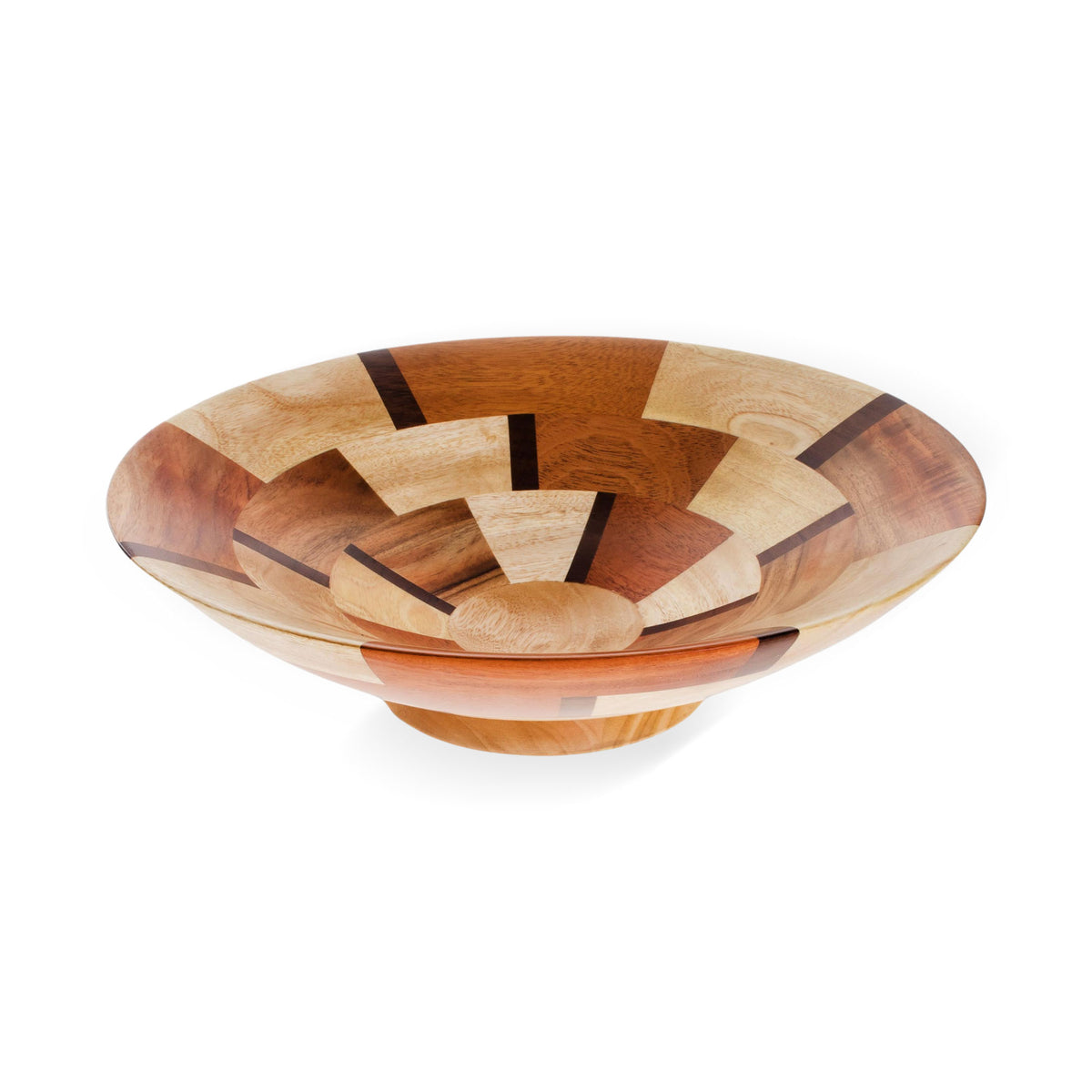 Handmade Wood Serving Bowl from Guatemala