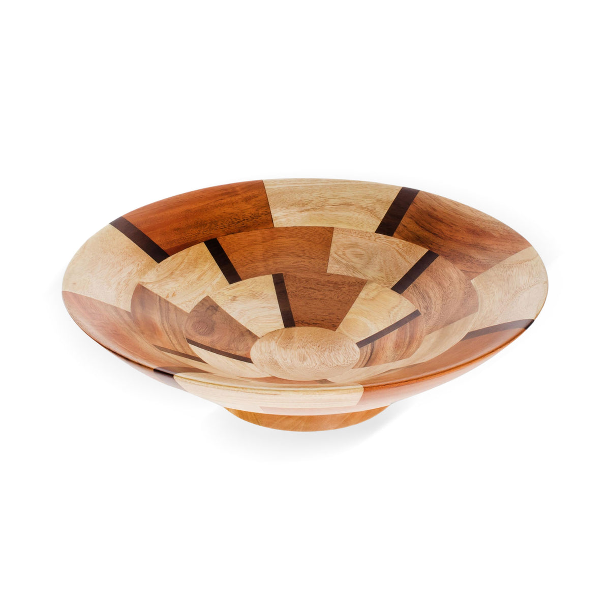 Handmade Wood Serving Bowl from Guatemala