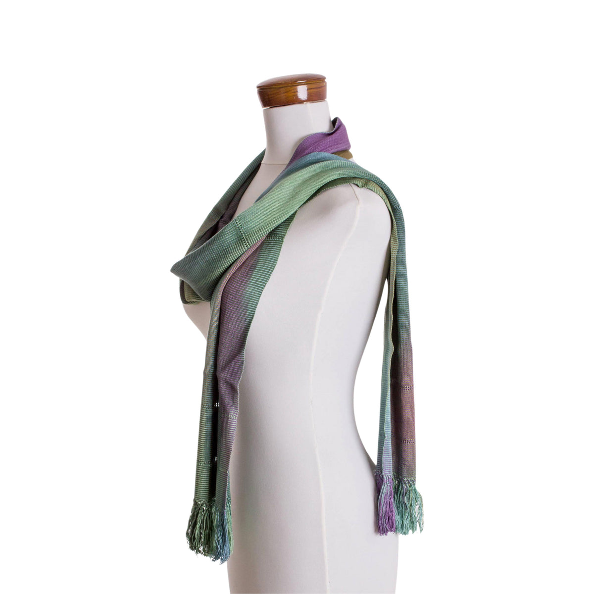 Smooth Breeze - Handwoven 100% Rayon Wrap Scarf from Guatemala