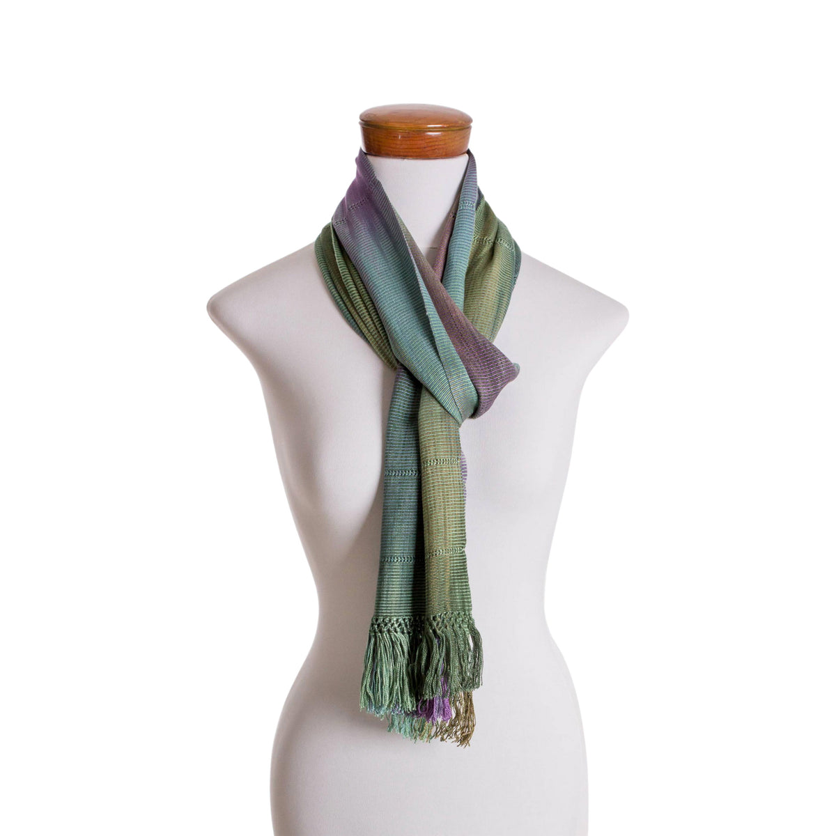 Smooth Breeze - Handwoven 100% Rayon Wrap Scarf from Guatemala