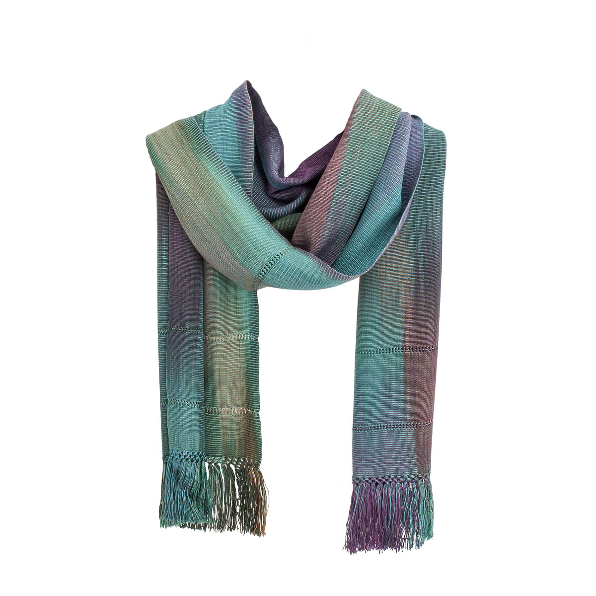 Smooth Breeze - Handwoven 100% Rayon Wrap Scarf from Guatemala