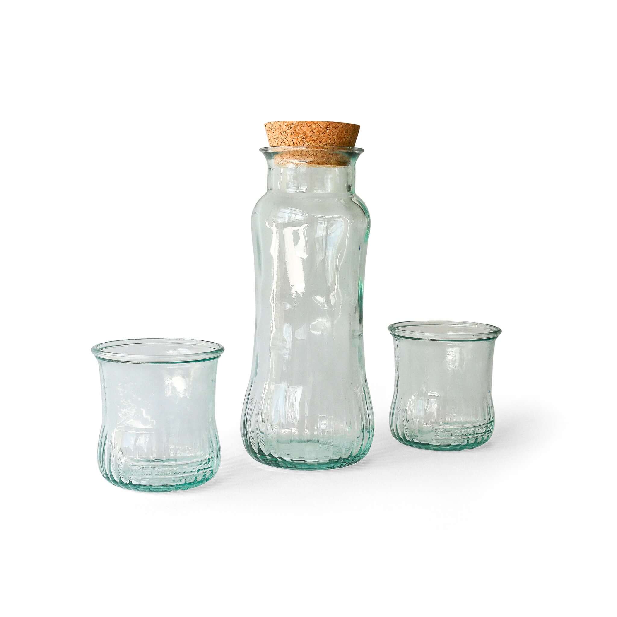 Glass Pitcher & Drinking Glass Set