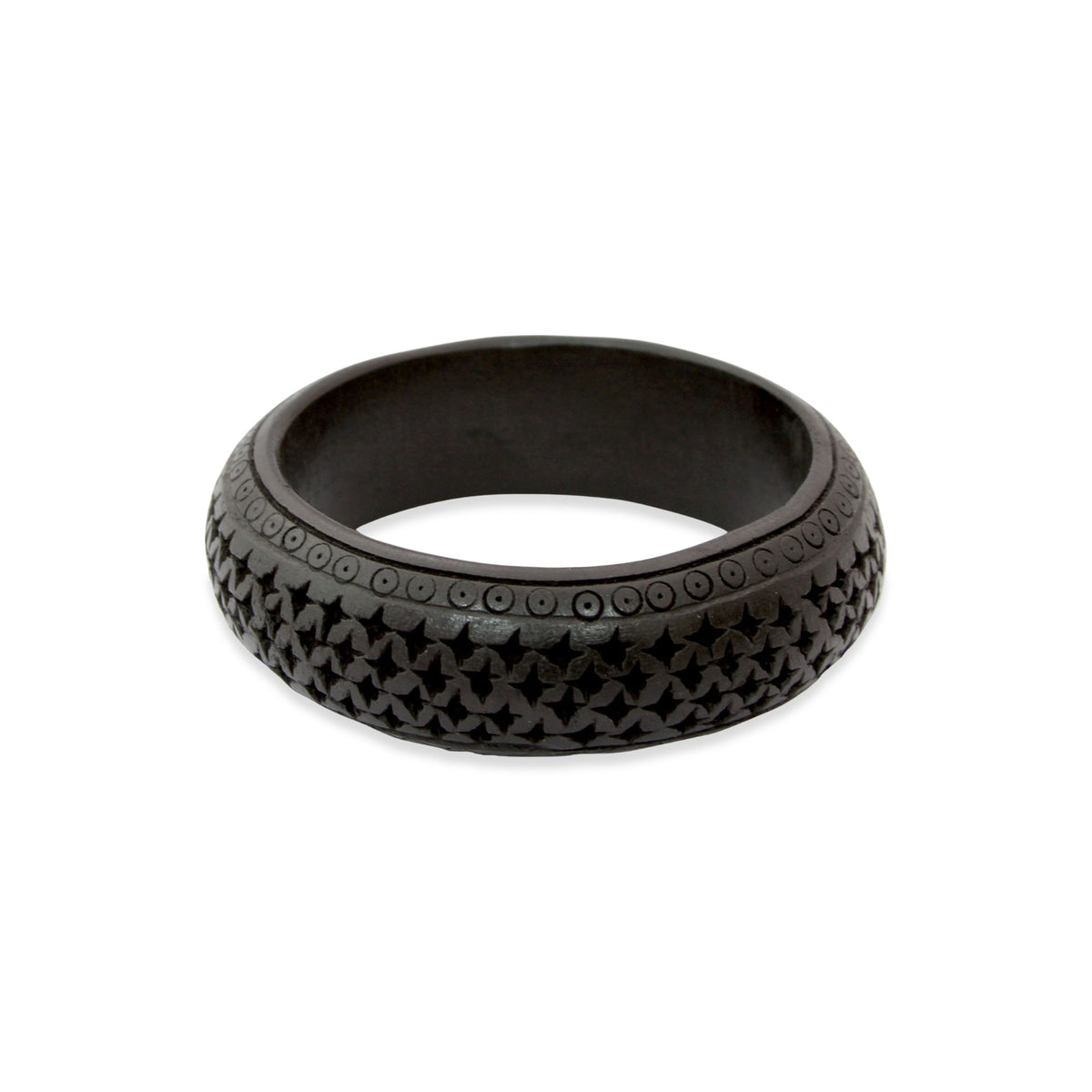 Persian Star - an Indian Style Mango Wood Bangle Bracelet