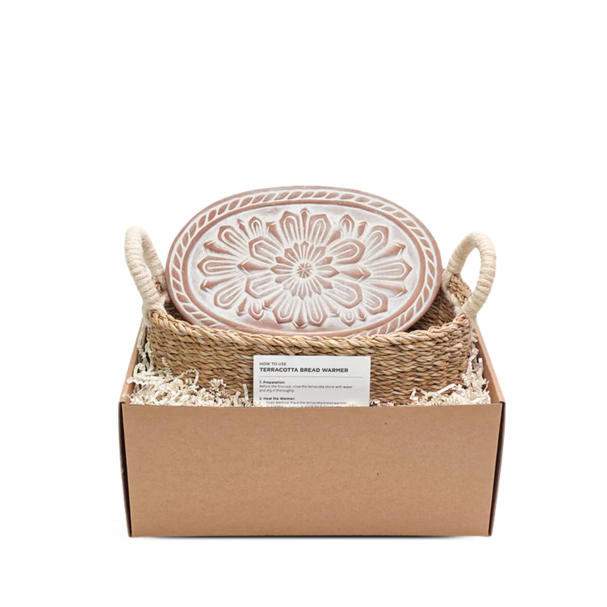Bread Warmer & Basket Oval Gift Set