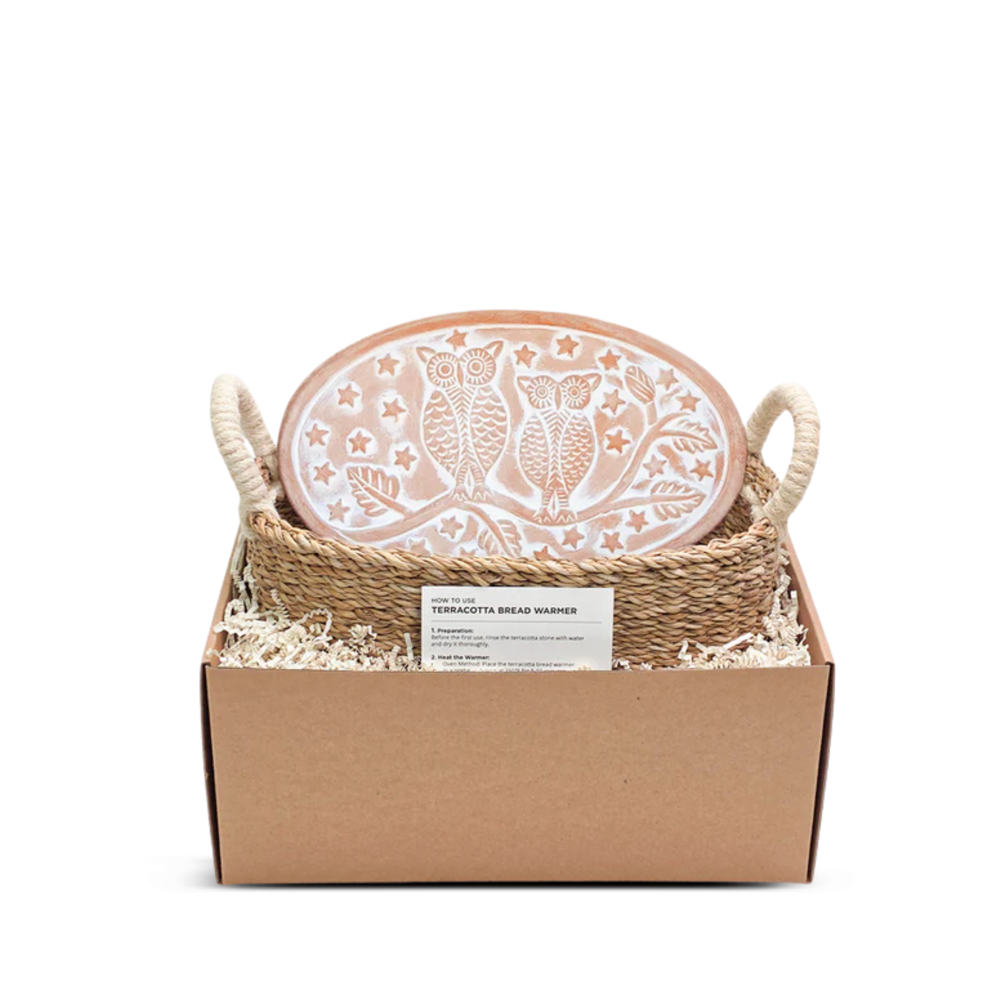 Bread Warmer & Basket Oval Gift Set