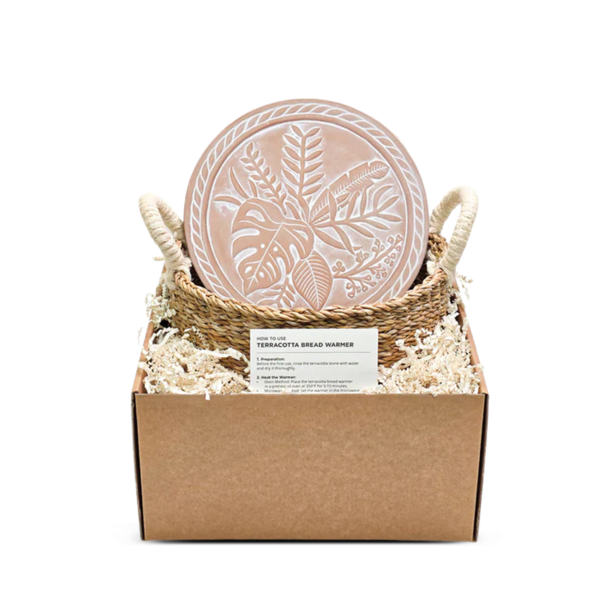 Bread Warmer & Basket Round Gift Set