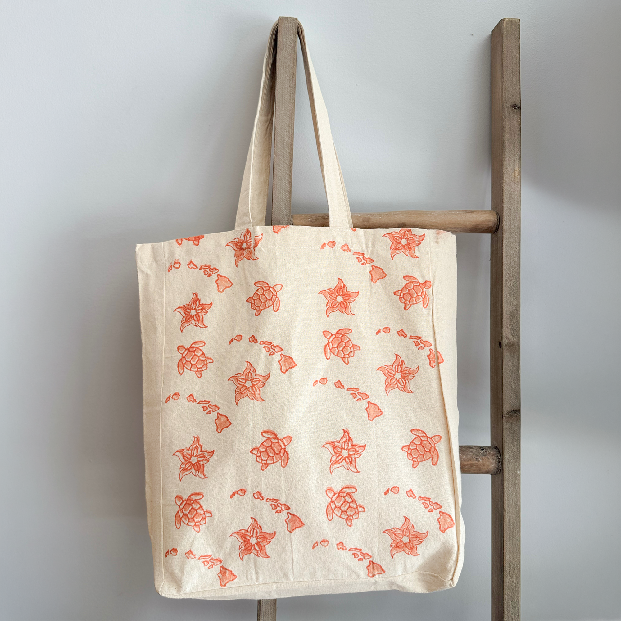 Custom Hand Block Printed Canvas Tote