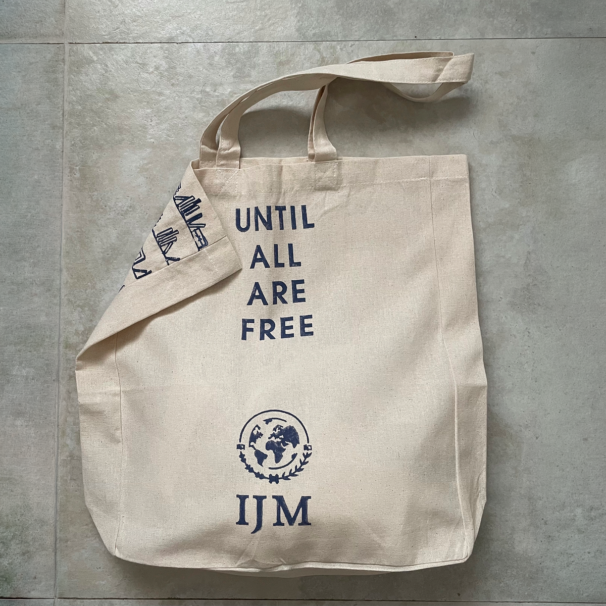 Custom Hand Block Printed Canvas Tote