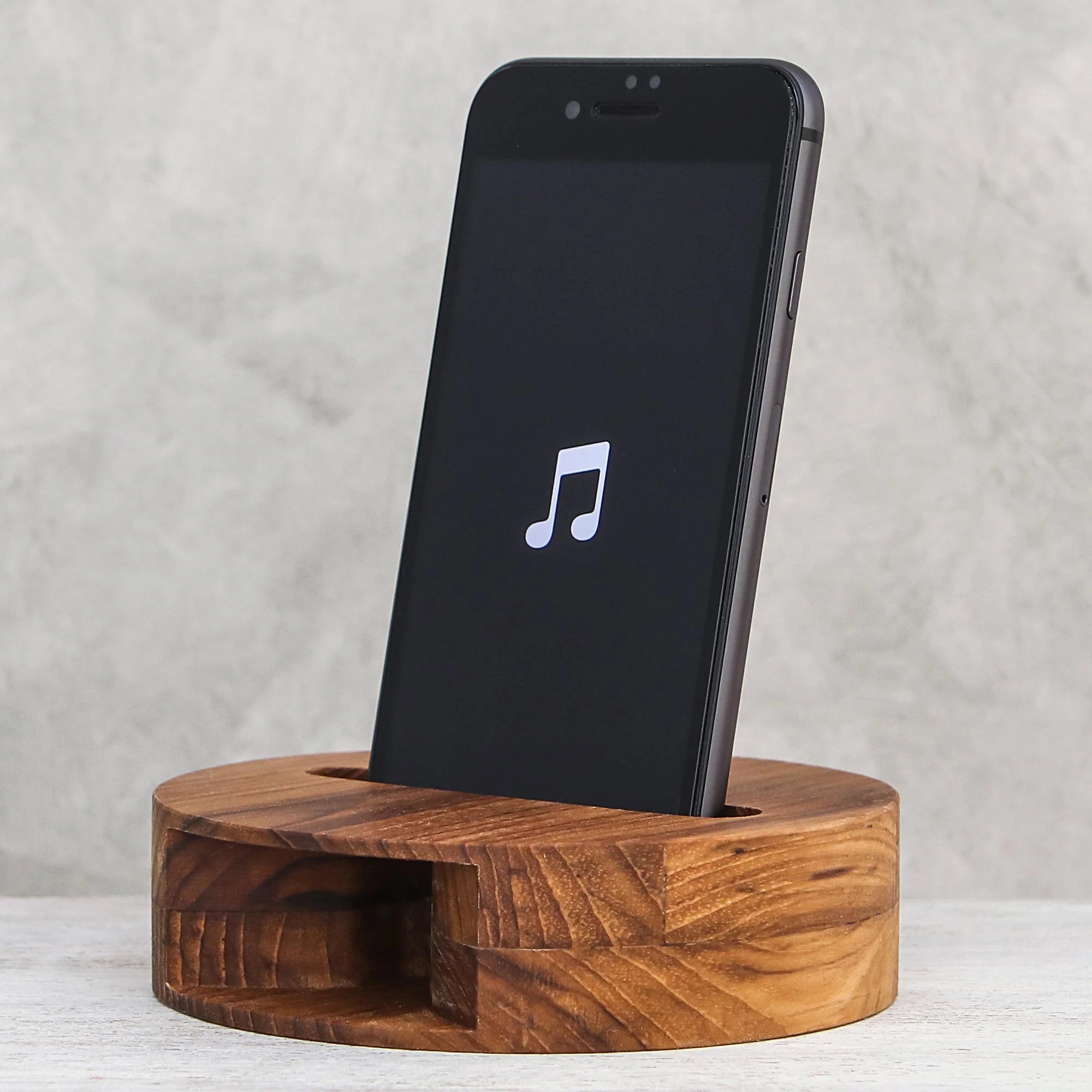 Thai Teakwood Phone Speaker
