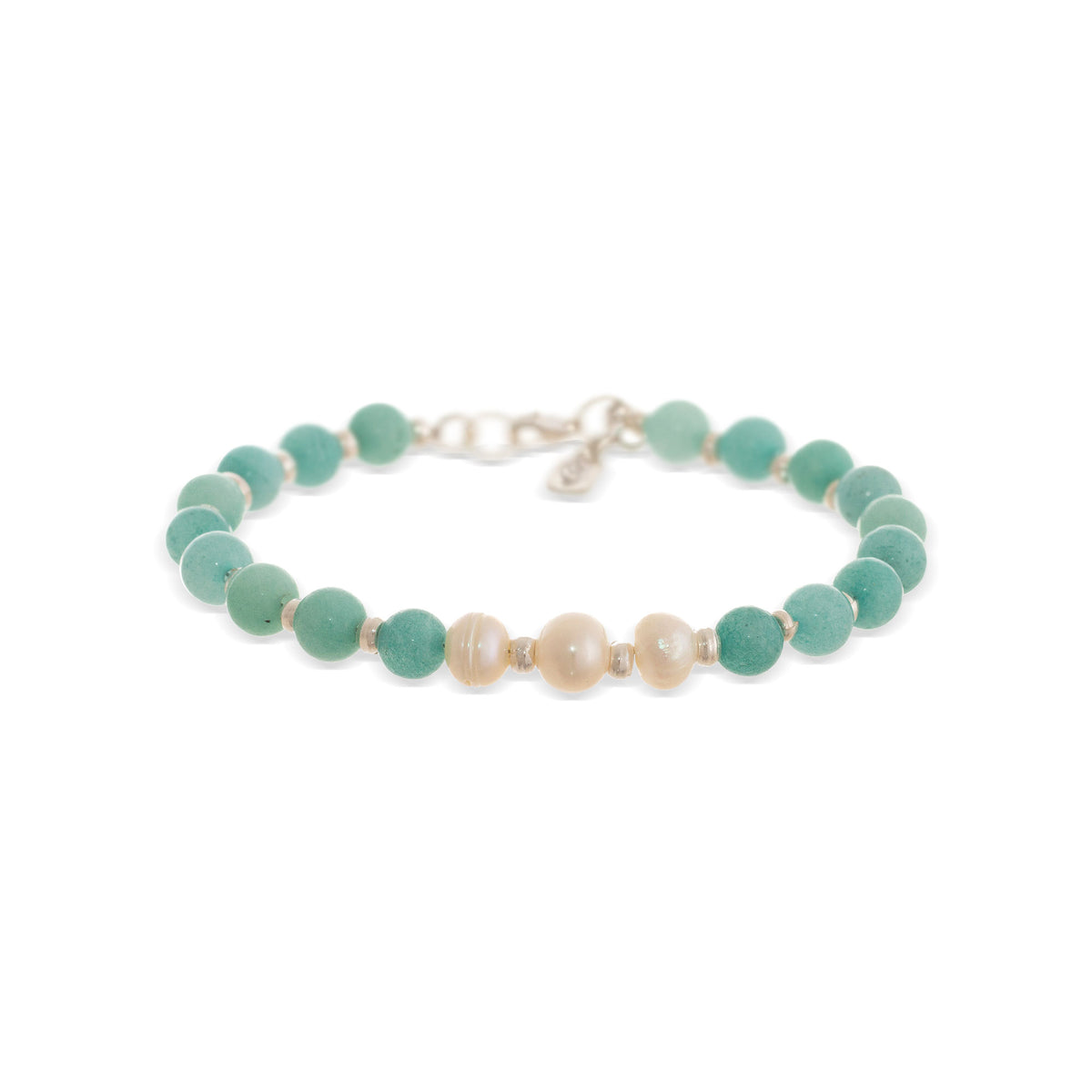 Exquisite Love - Natural Amazonite Handcrafted Beaded Bracelet