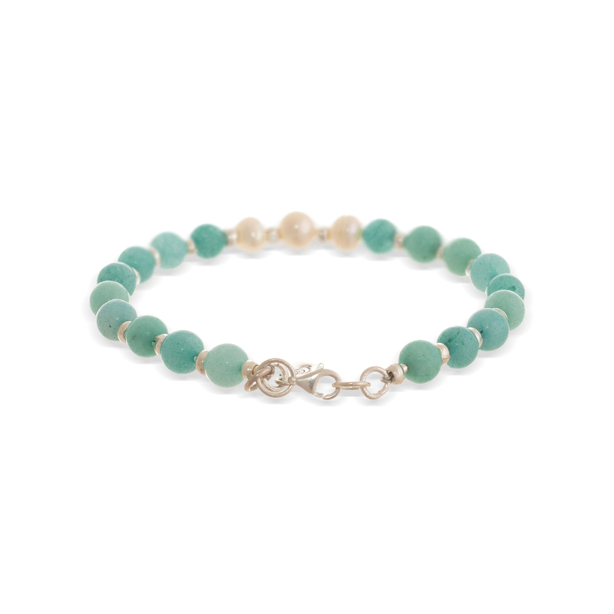 Exquisite Love - Natural Amazonite Handcrafted Beaded Bracelet