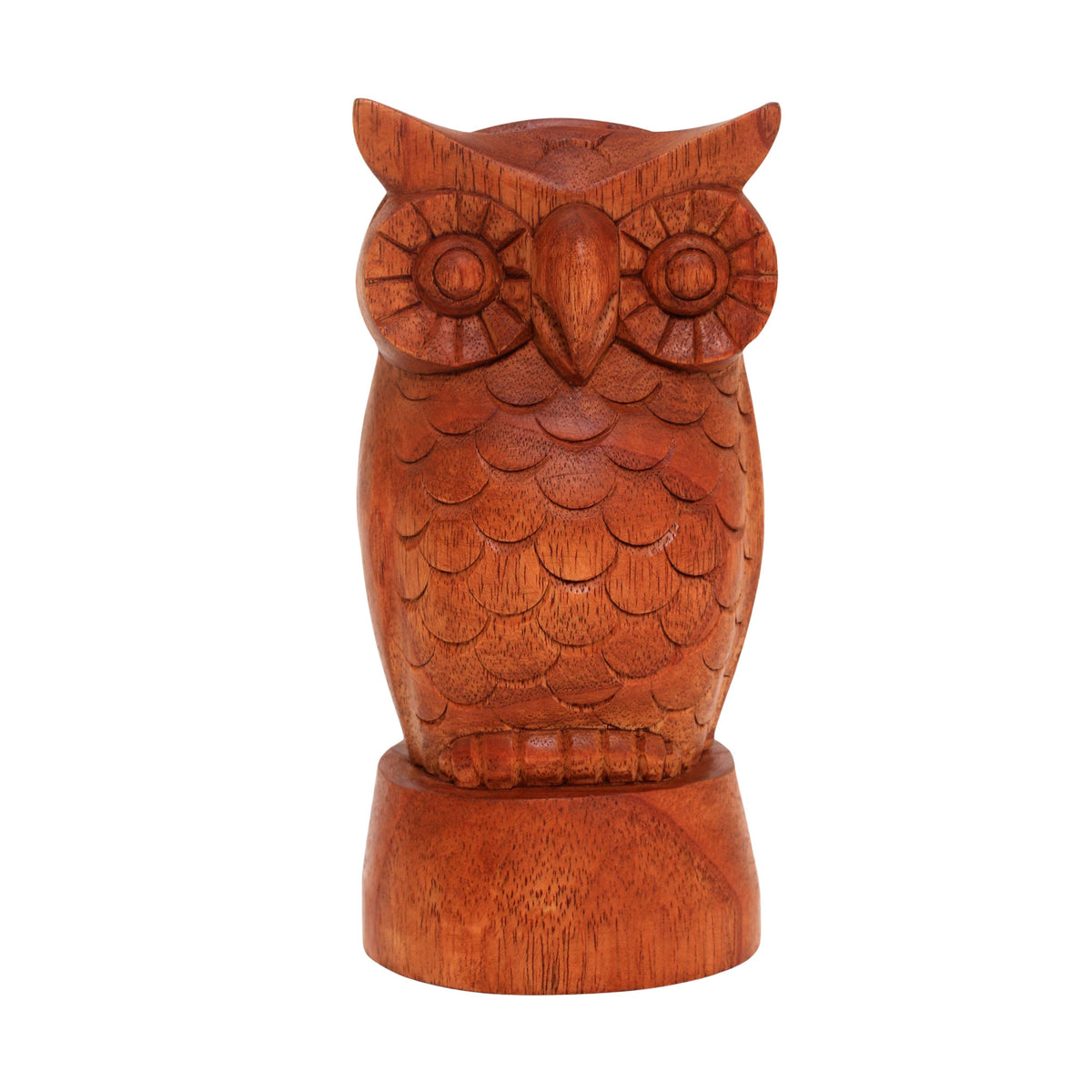 Owl-Shaped Jempinis Wood Eyeglasses Holder from Bali
