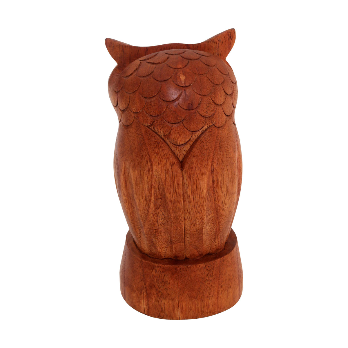 Owl-Shaped Jempinis Wood Eyeglasses Holder from Bali