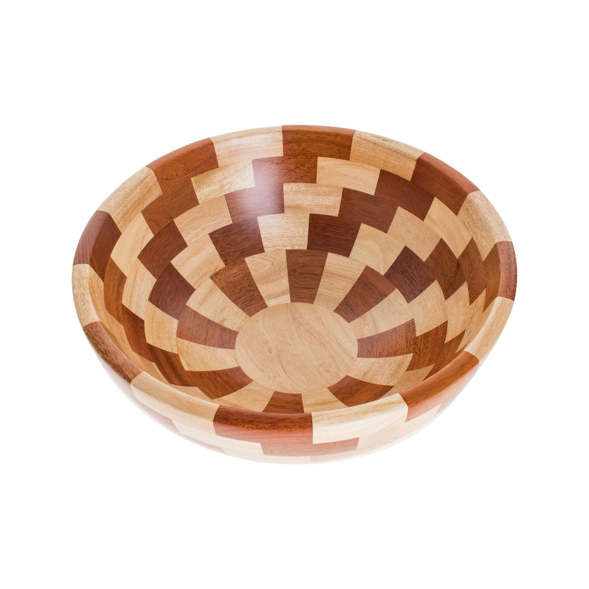Palo Blanco and Caoba Wood Salad Bowl and Spoons