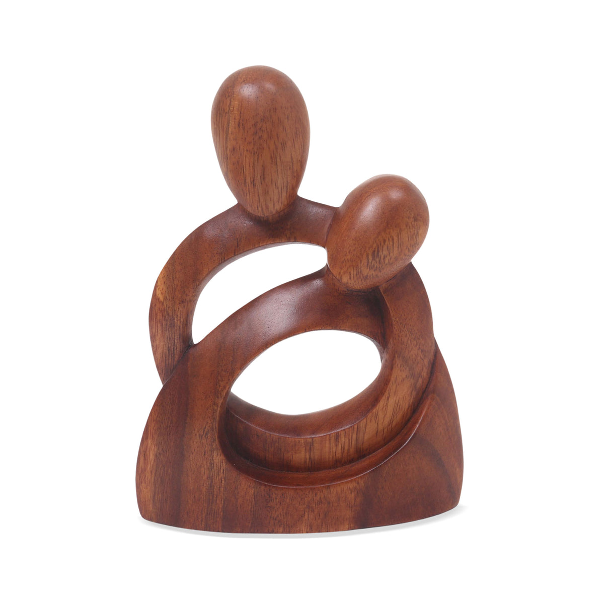 Romantic Wood Sculpture - Eternity of Love