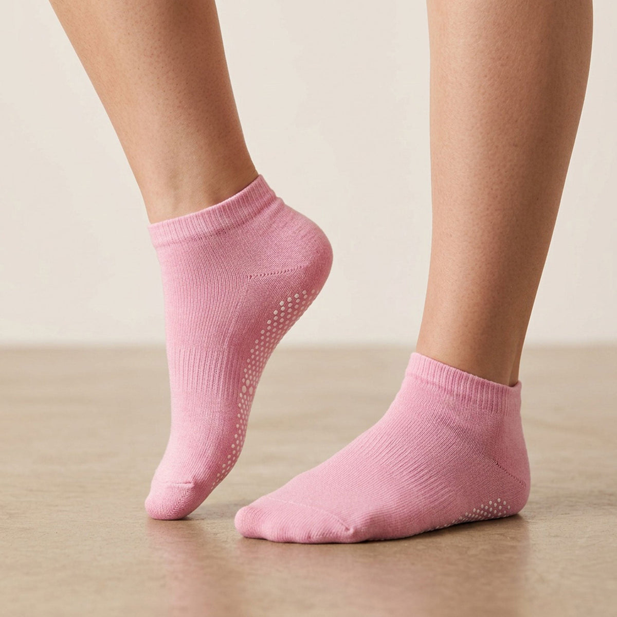 Yoga Socks in Pink Ribbon