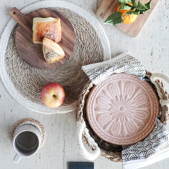 Bread Warmer & Basket Round Gift Set