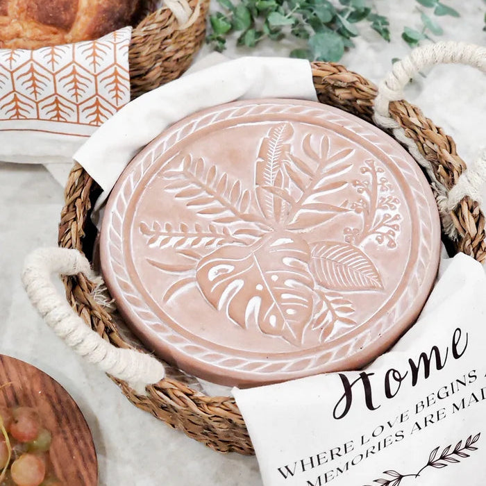 Bread Warmer & Basket Round Gift Set