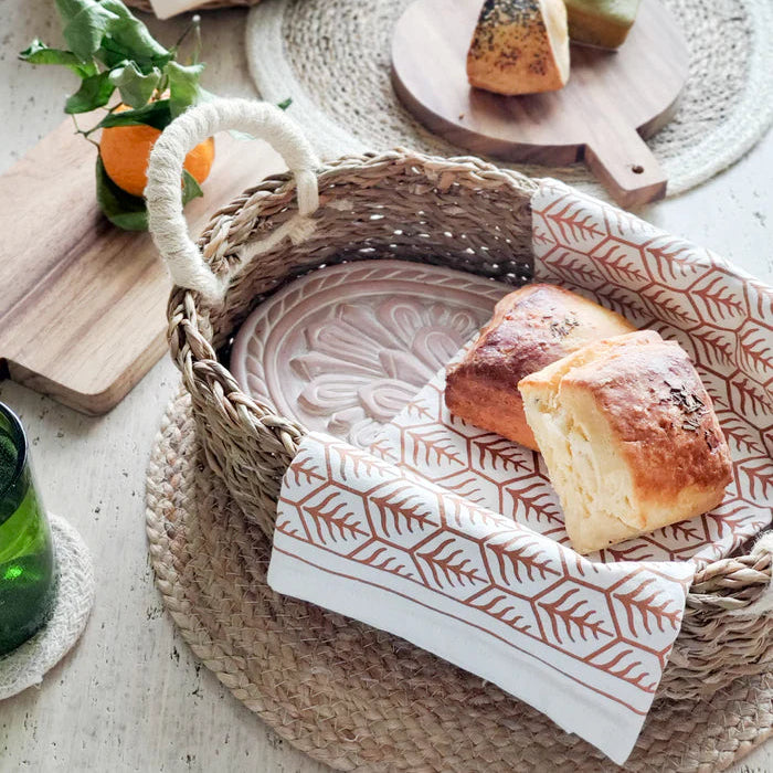 Bread Warmer & Basket Oval Gift Set