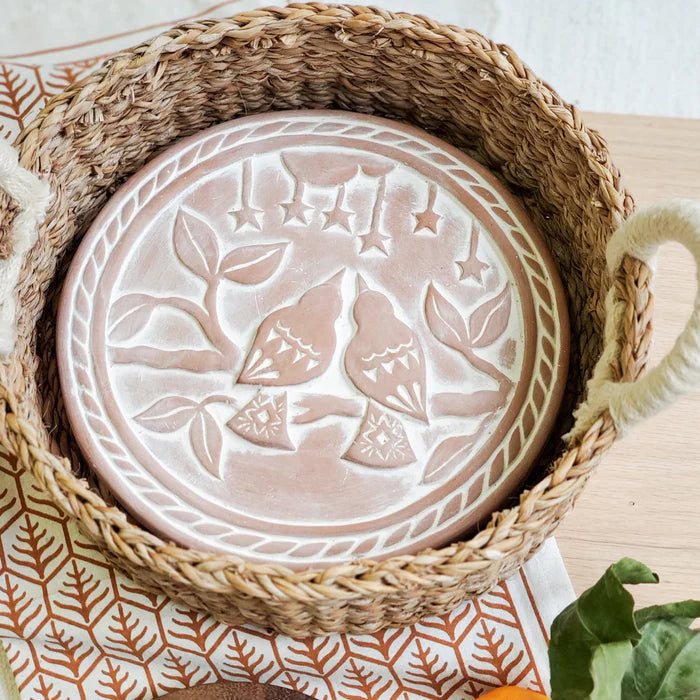 Bread Warmer & Basket Round Gift Set