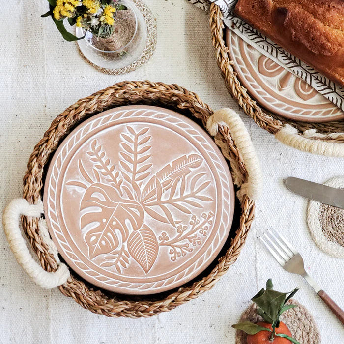 Bread Warmer & Basket Round Gift Set