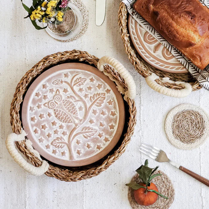 Bread Warmer & Basket Round Gift Set