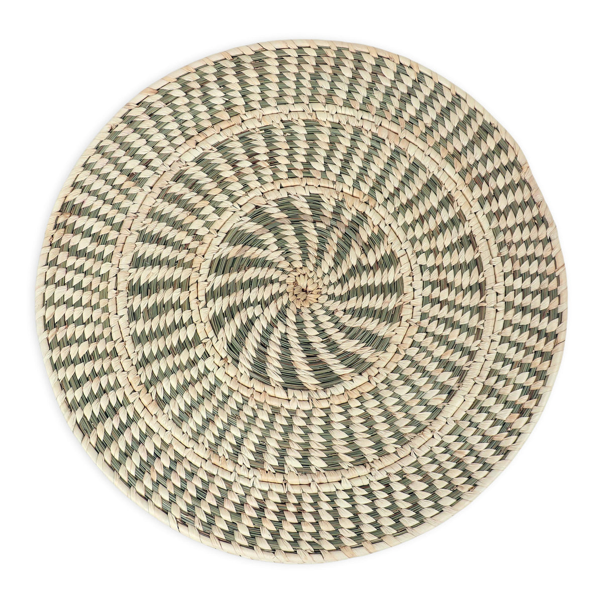 A closer look at a Natural Fiber Round Mandala Placemat